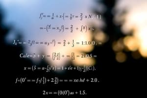 Differential Calculus Overview