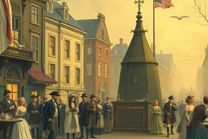 Colonial Protests and Taxes History Quiz