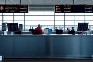 Airport Terminal Desk Information Quiz