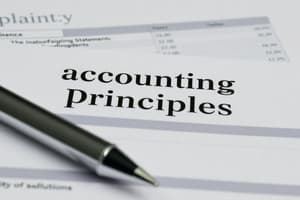 Accounting Principles and Accounts Quiz