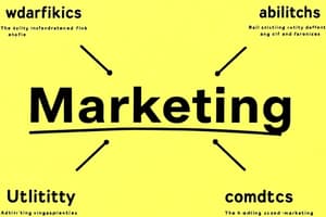 Marketing in a Market Economy - Chapter 1