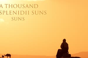 A Thousand Splendid Suns - Part 3 Summary