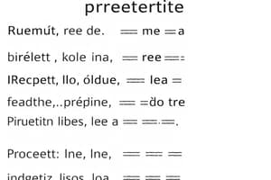 Spanish Preterite Tense Quiz