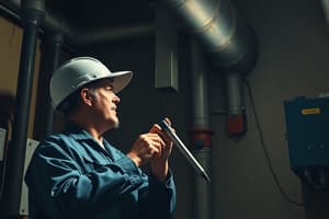 Facility Maintenance Inspections Quiz