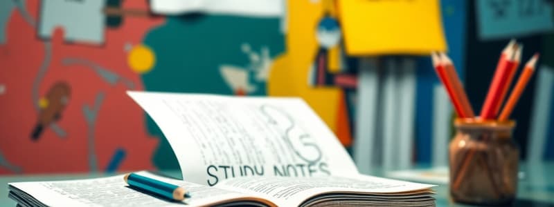 Effective Study Notes Guidelines