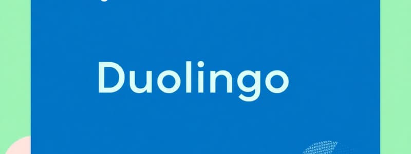 Duolingo Business Overview and Strategy