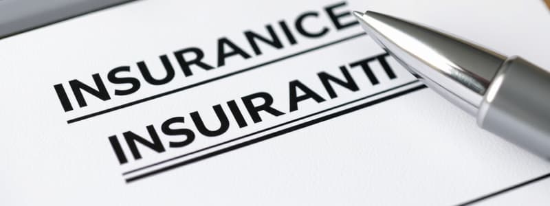 Insurance Policy Provisions Quiz