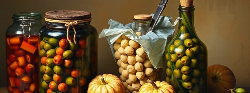 Prodotti Vegetali Fermentati - Quiz Università