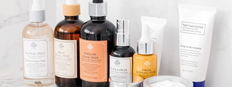 Cleansing Products Quiz