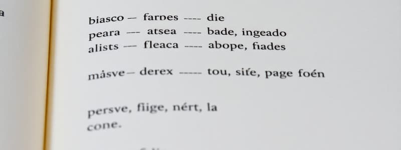 Vocabulario y Verbos en Español