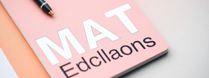 Understanding MAT in Various Contexts