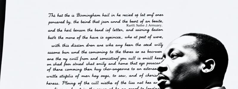 Letter from Birmingham Jail: Civil Rights