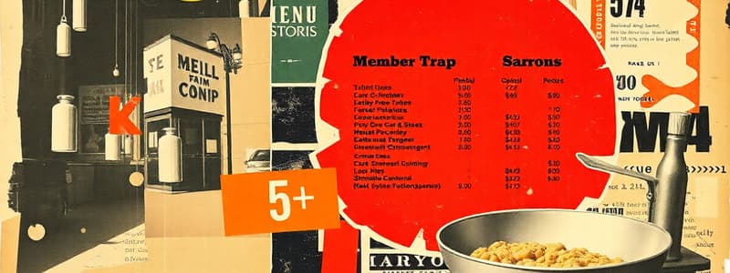 Menu Design Principles