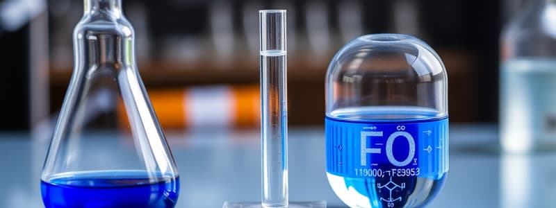 Chemical Equilibrium and Metabolism Overview