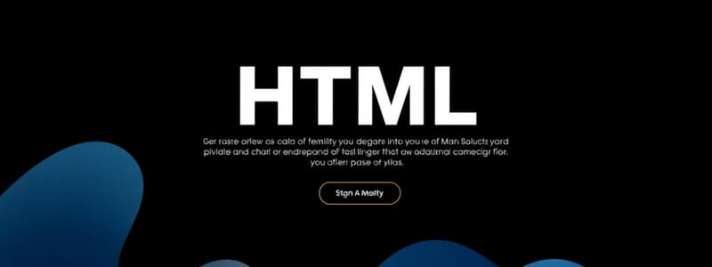 HTML Elements and Styles Overview