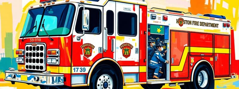 Houston Fire Department Vehicle Guidelines