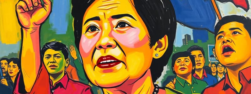 Philippine History: Cory Aquino and 1970 Protests