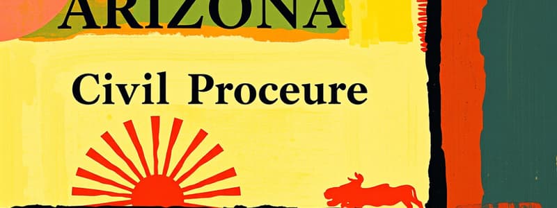 Rules of Civil Procedure for the Superior Courts of Arizona (Family Law)