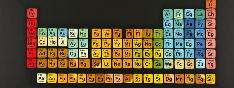 Chemistry Chapter 3.7 Flashcards