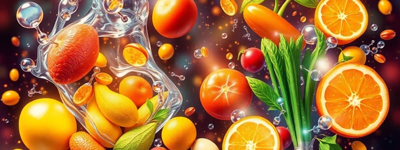 Vitaminas Solubles en Grasas y Agua