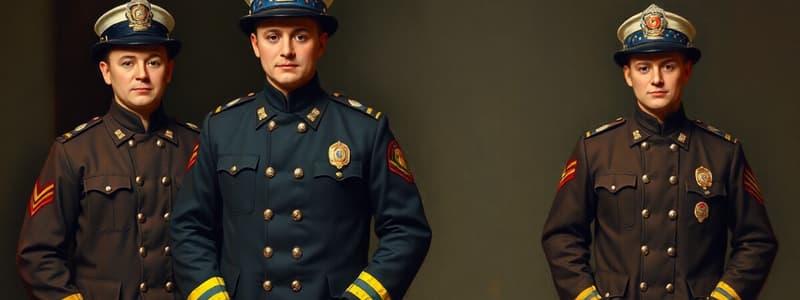 Fire Department Uniform Regulations