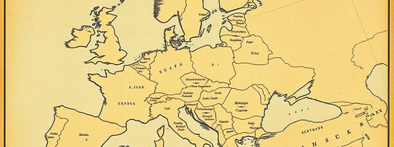 Medieval Europe Map Quiz