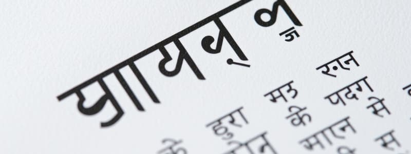 Overview of Hindi Language