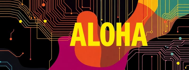 Channel Partitioning and ALOHA Protocols