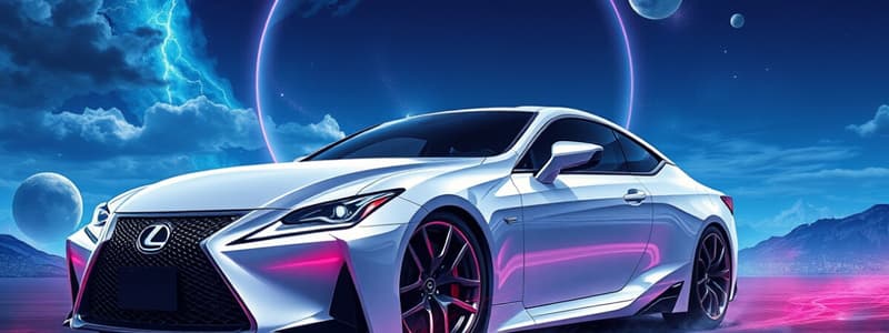 Lexus Car Models Study Guide