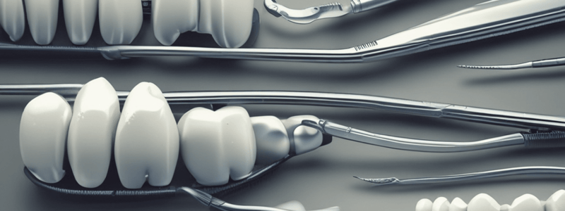 Instruments for Tooth Preparation in Operative Dentistry