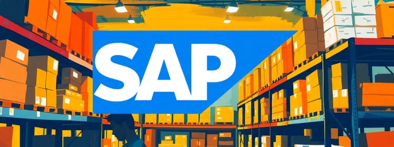 SAP Warehouse Management Overview