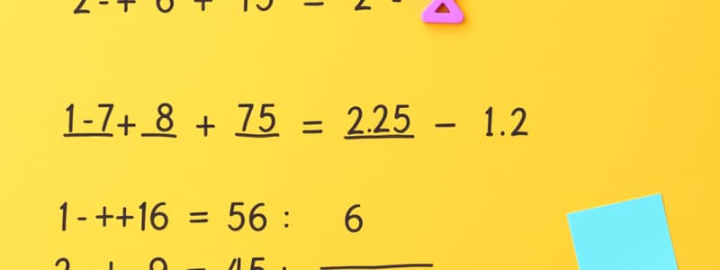 Grade 5 Math Exercise 1-1