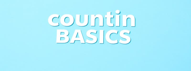 Accounting Basics K-12