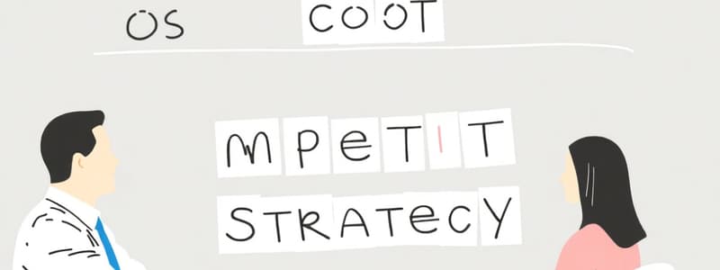 Strategie Competitive di Base