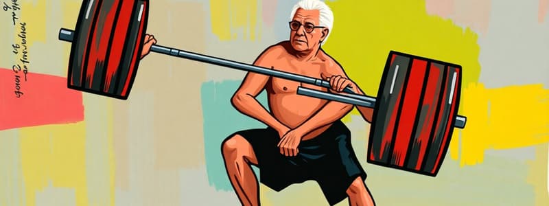 Weight Training Benefits for Older Adults