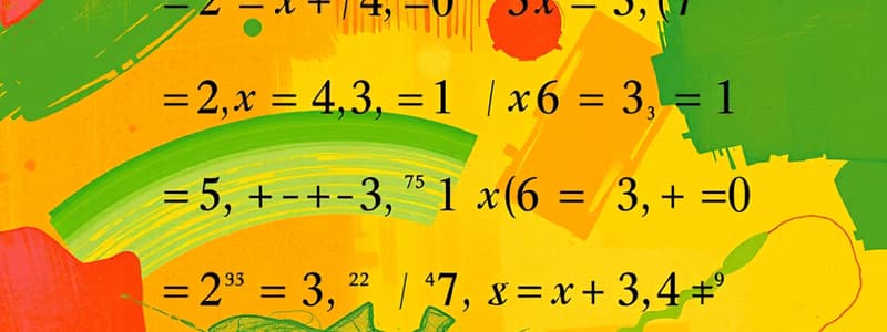 Algebra Chapter 1: Equations and Inequalities Vocabulary