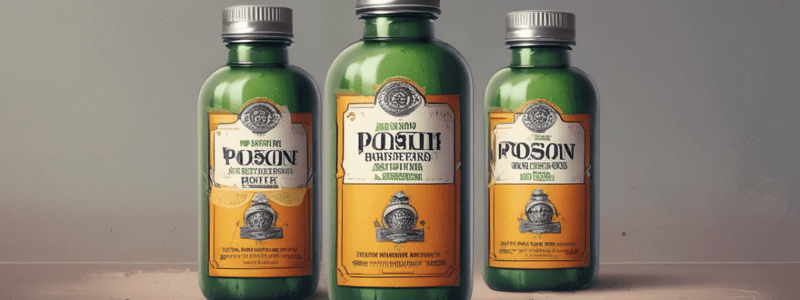 Poison Prevention Packaging Regulations