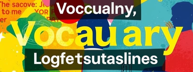 Vocabulary Quiz on Unique Expressions