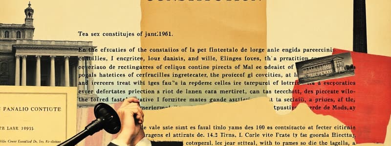 Constitución Española, Título 1, Capítulo 2, Sección 1ª