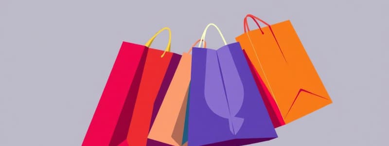 Shopping and Sale Vocabulary