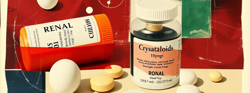 Renal Medications - Tonicity and Crystalloids