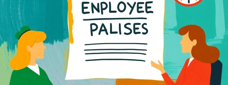 Employee Policies on Upgrades and Sick Leave