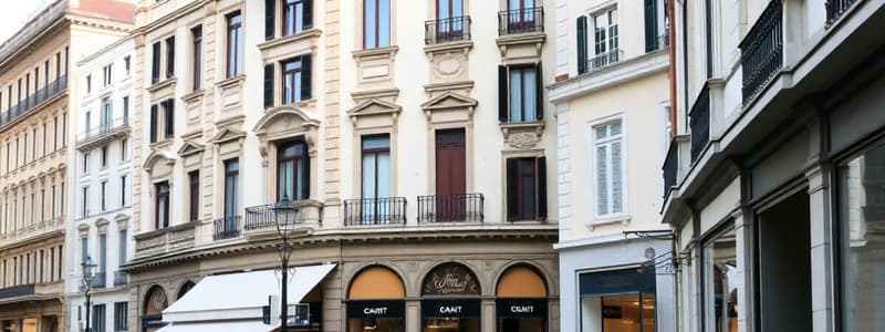 Overview of the Streets of Milan