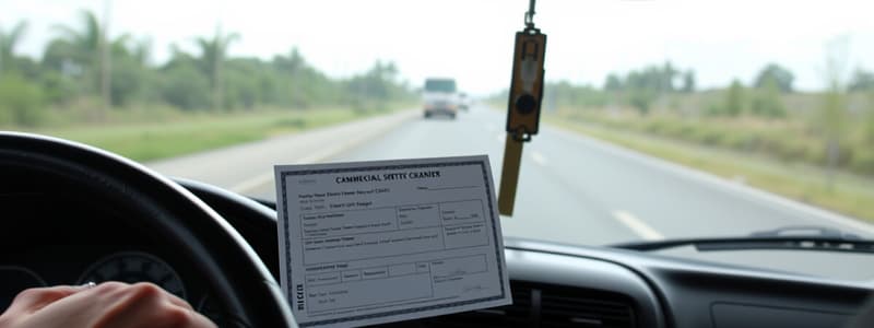 SC CDL Permit Practice Flashcards