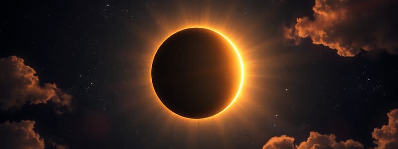 Solar Eclipse Observation and Explanation