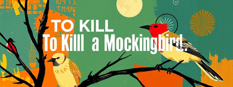 To Kill a Mockingbird Chapter 4 Flashcards