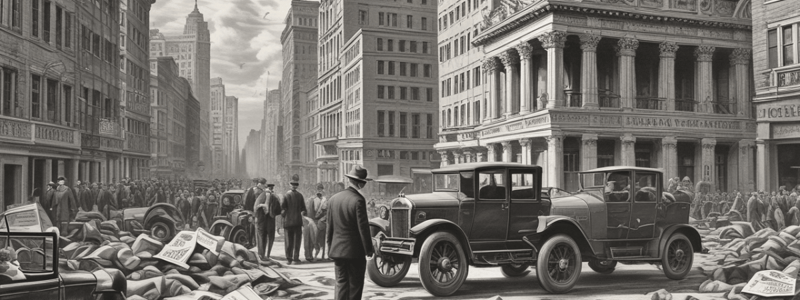 The Stock Market Crash of 1929