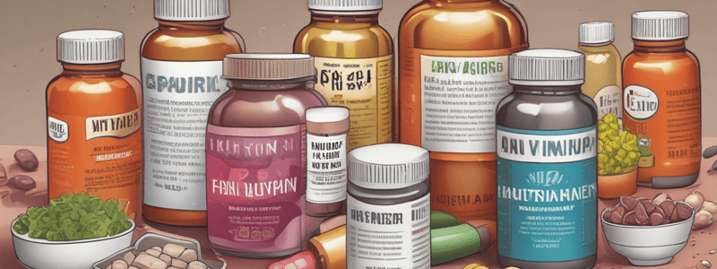 Vitamins as Medicines and Their Role in Health