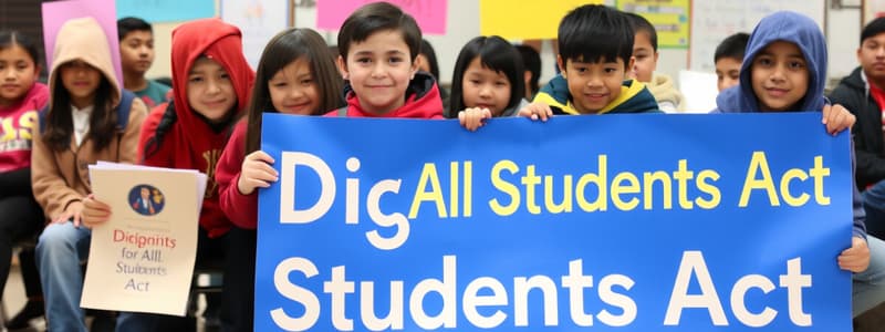 Dignity for All Students Act Overview