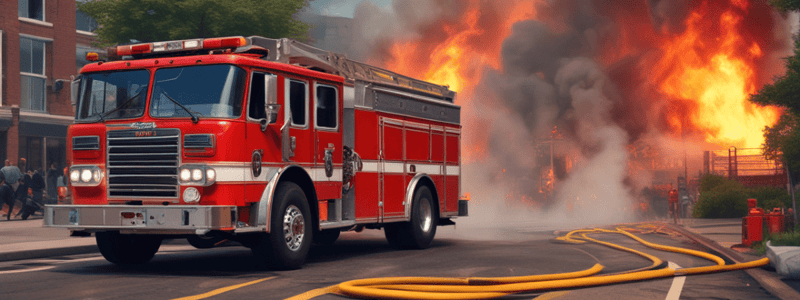 Red Fireground Procedures in Fire Incidents